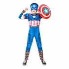 От 4 до 12 лет для мальчиков и девочек, Детский костюм супергероя из фильма мускулистый капитан, Детский костюм супергероя на Хэллоуин