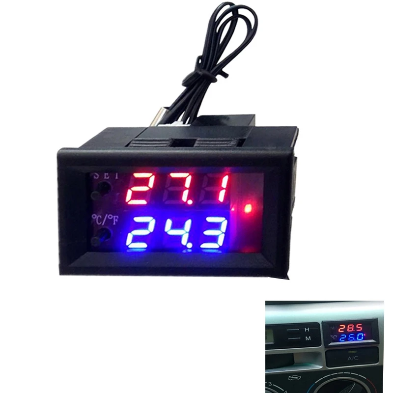 Dc 12V микрокомпьютер электронный термостат регулятор температуры переключатель