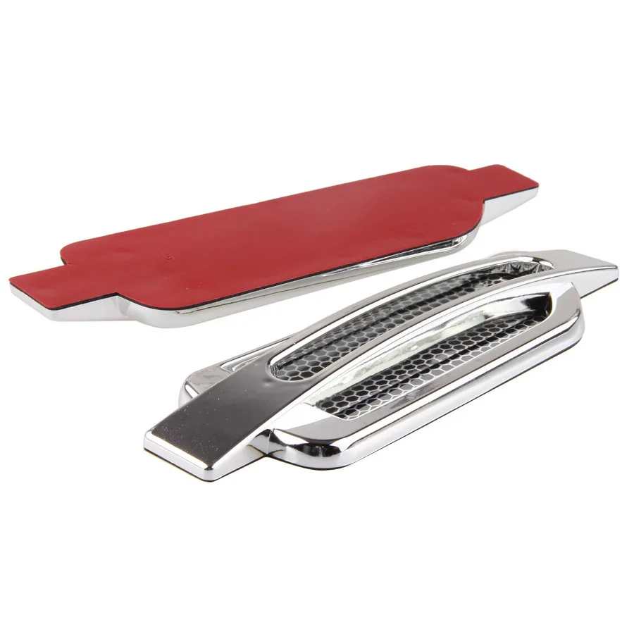 POSSBAY High Quality 1 Pair Universal Auto Car Air Intake Flow Vent Fender Decorative Stickers Side Mesh Cover Hood Bonnet ABS | Автомобили