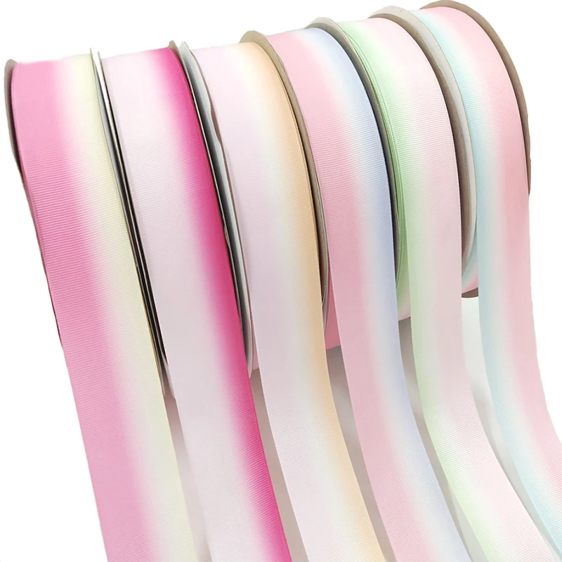 5 ярдов/Лот градиентная плотная корсажная лента для сделай сам бант рукоделия
