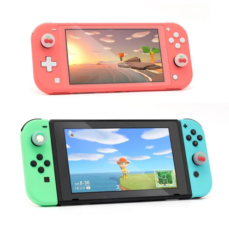 Милый цветок вишни и персикового цветов Стик ручка Кепки джойстик Защитная