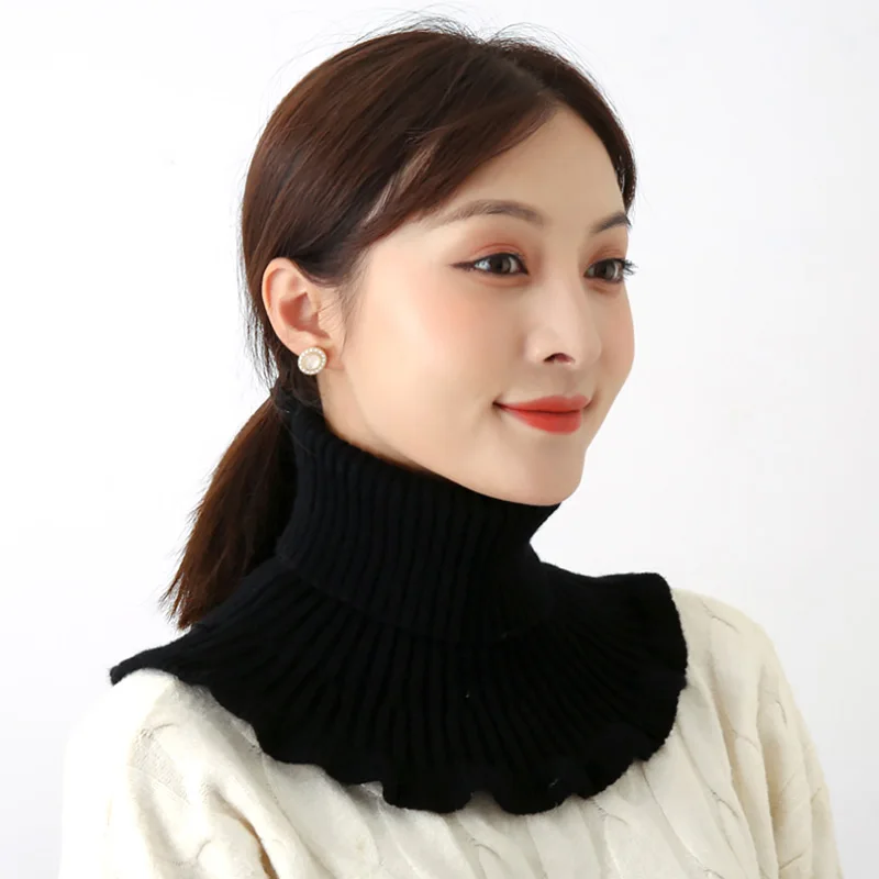 Женская трикотажная водолазка в рубчик с ложным воротником новая женская зимняя