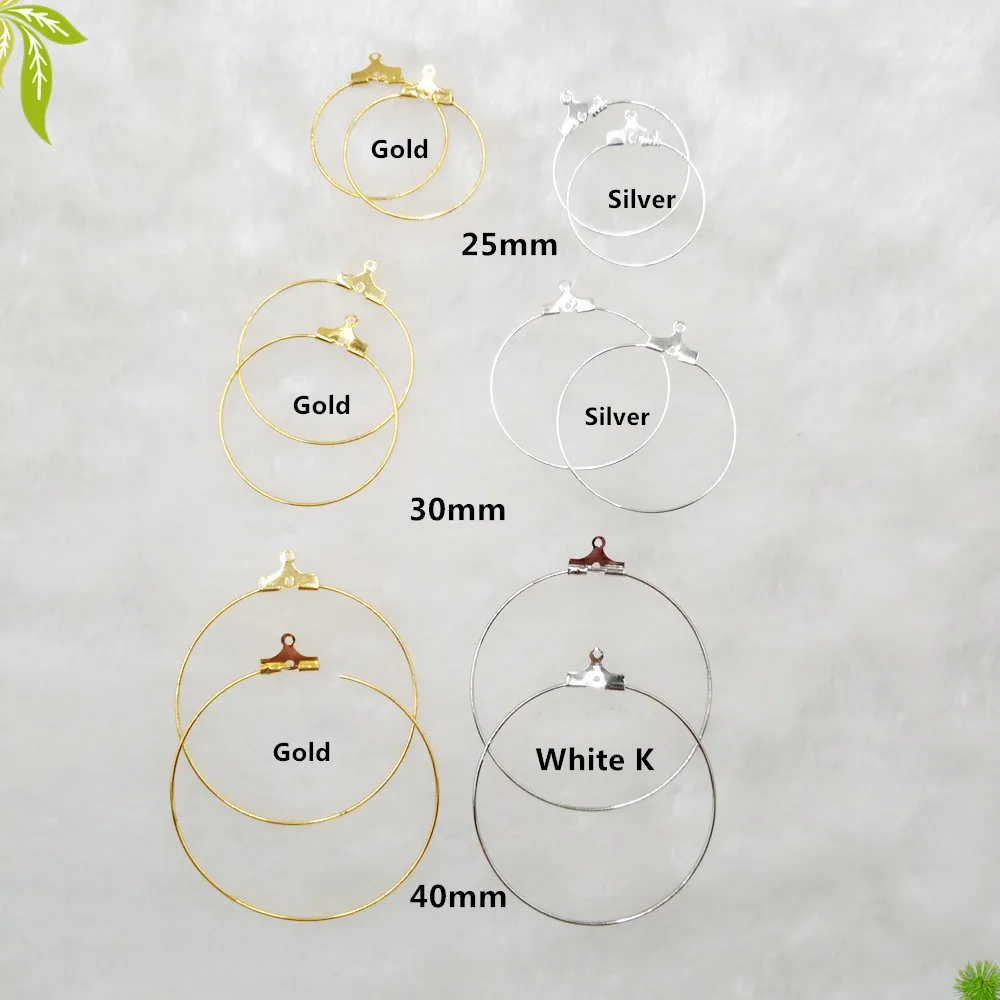 Новая бижутерия 10 шт. круглые с подвесным большим кольцом для ушей