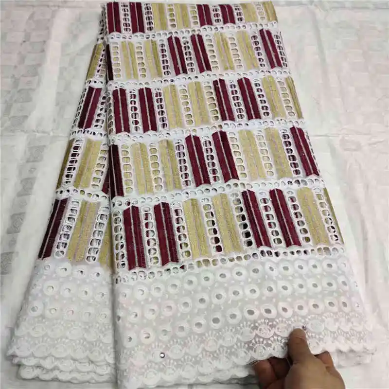 Хит продаж хлопковая кружевная ткань высокое качество швейцарская вуаль кружево