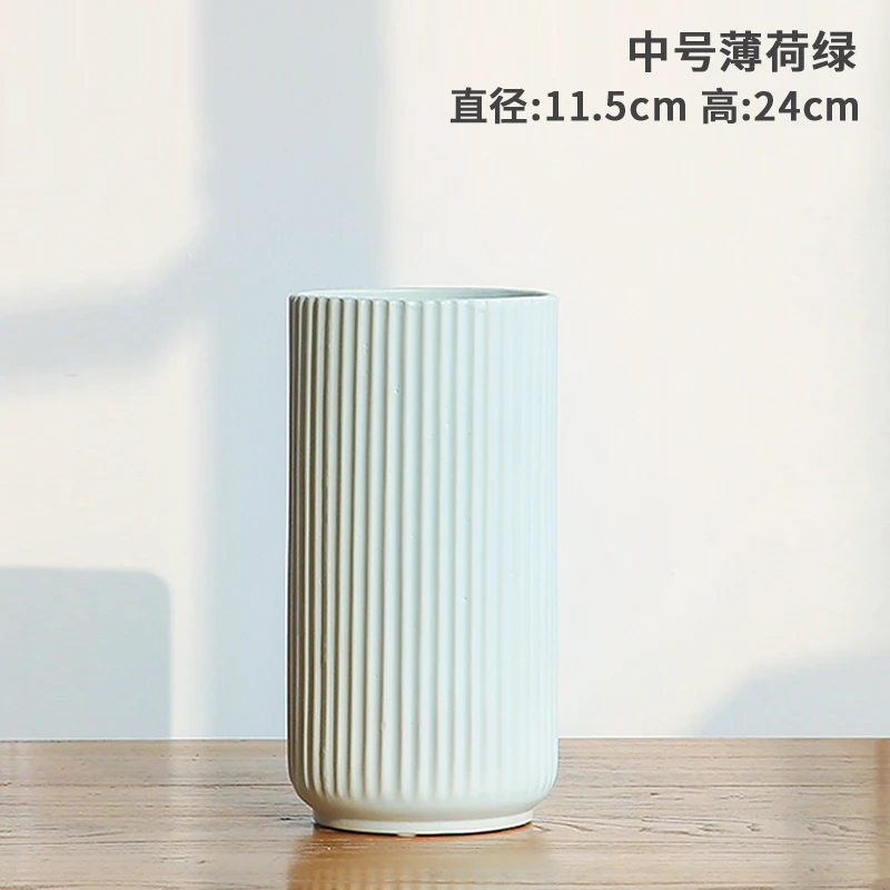 

Minimalist Modern Vase Plant Nordic Ceramic Floor Desk Boho Aesthetic White Vase Living Room Deco Maison Home Decoration DF50HP