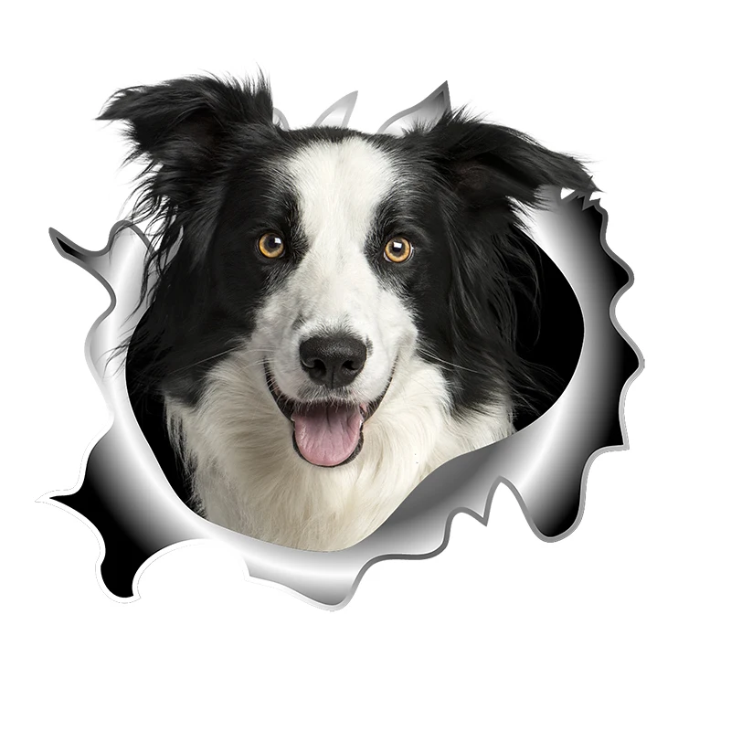 Милые 3D наклейки на стену Собачья граница для украшения дома аксессуары гостиной