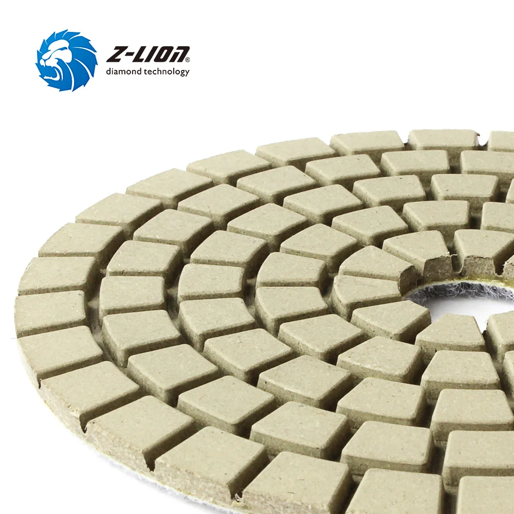 Z-LION, 5 дюймов, полировка, алмазная, сухая, белая, 125 мм, профессиональная полировка, Полировочная подушечка, алмазный шлифовальный диск, гранит, мрамор, инструмент