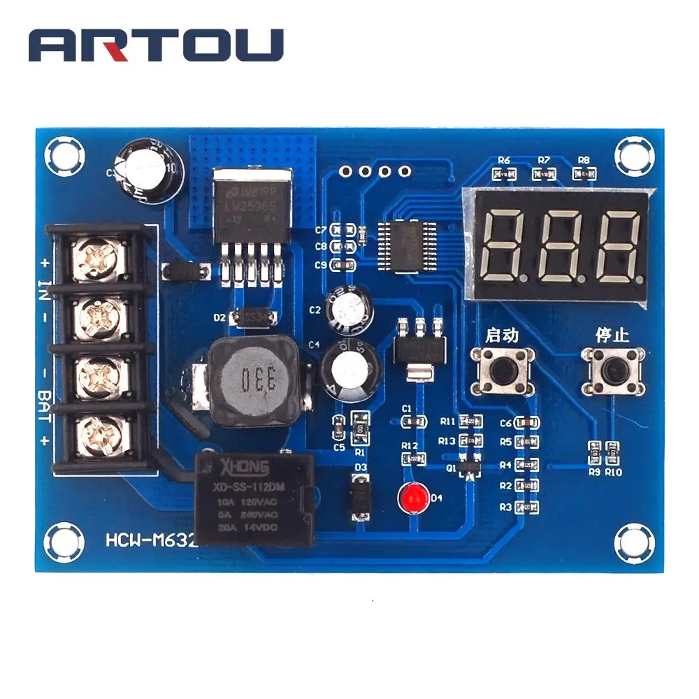 Регулируемый Модуль зарядки цифровой светодиодный дисплей литиевая батарея