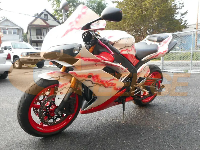 Для Yamaha R1 YZF-R1 2004 2005 2006 2007 2008 отличный ультра яркий smd led Ангельские Глазки DRL halo