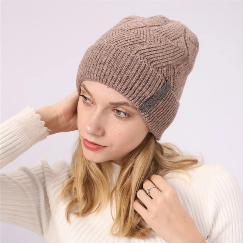 NUZADA брендовые зимние вязанные шапочки Skullies шапки s мужские женские шерстяные