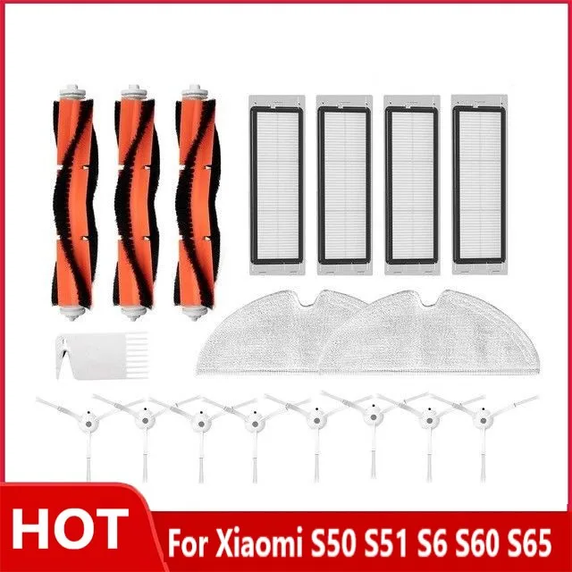 

Spare parts for main brush of high efficiency filter S50 S55 S6 robot vacuum cleanerFor Xiaomi roborock