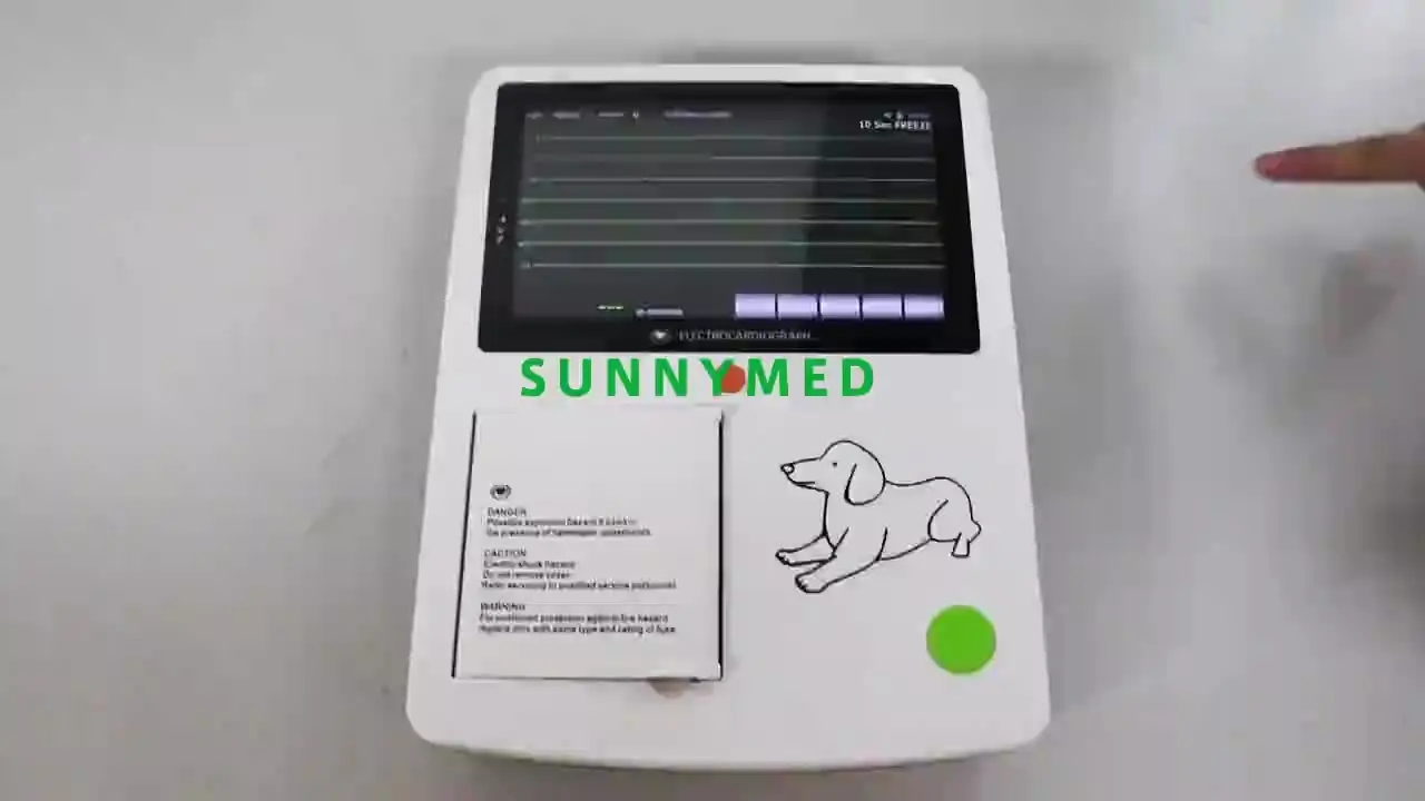 

SY-W002 medical portable Vet 3 channel ECG device for animals dogs cats
