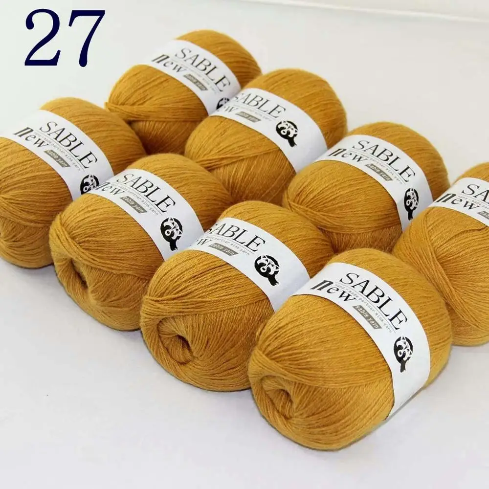 

Sale Super Soft 8X50g Pure Sable Cashmere Wrap Shawls Hand Knit Wool Crochet Yarn Gold 243-27-8