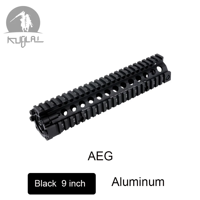MK18 9 In Black AEG Алюминиевый жесткий слой анодированный MK18 RISII " 9" 1" страйкбол handguard черный CB тактический рельс для AEG GBB гель-бластер - Цвет: MK18 9 In Black AEG