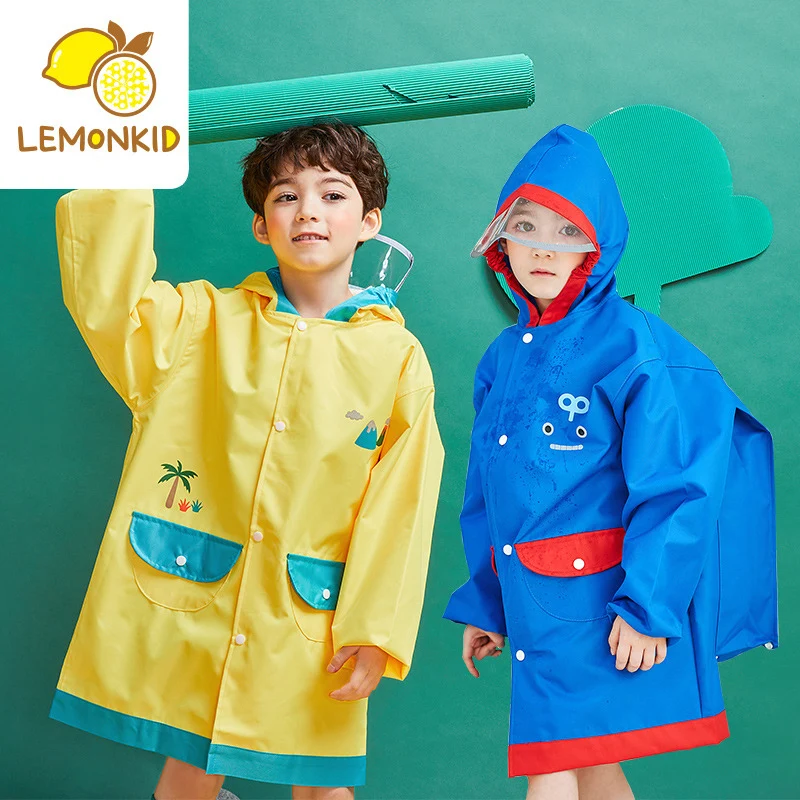 Водонепроницаемый дождевик пончо куртки уличный для детей Chubasqueros школьная сумка