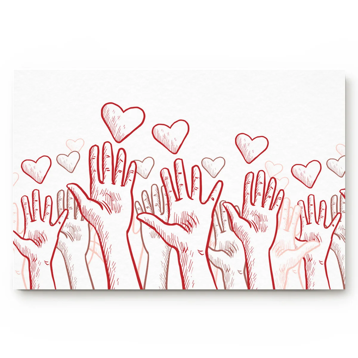 Кухонный коврик ручная роспись полосы любовь ладони дверной Домашний декор