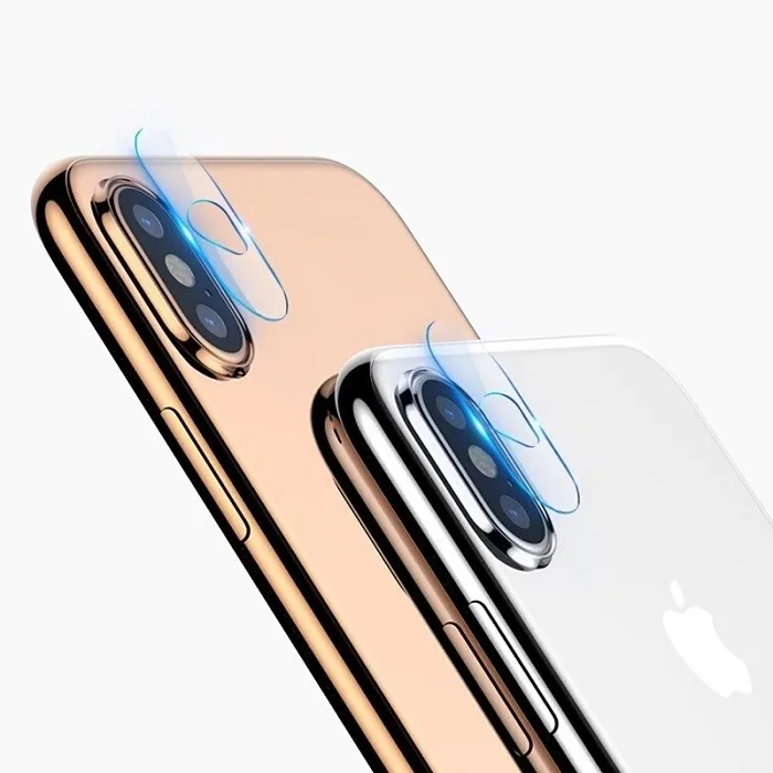 Защитное стекло &quotПлоское&quot для iPhone X/Xs/Xs Max (для камеры) Салфетки в комплекте |