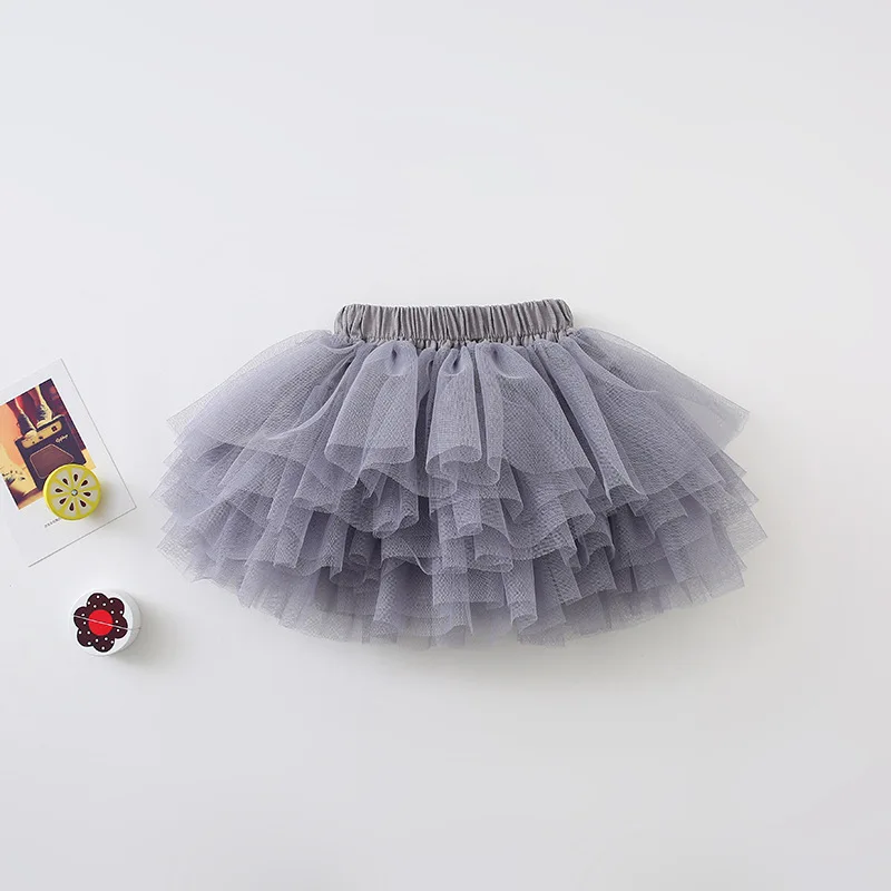 

Rlyaeiz 6M-5Y Baby Girls Tutu Skirt Kids Children 6 Layers Mini Casual Skirts GirlS Clothes