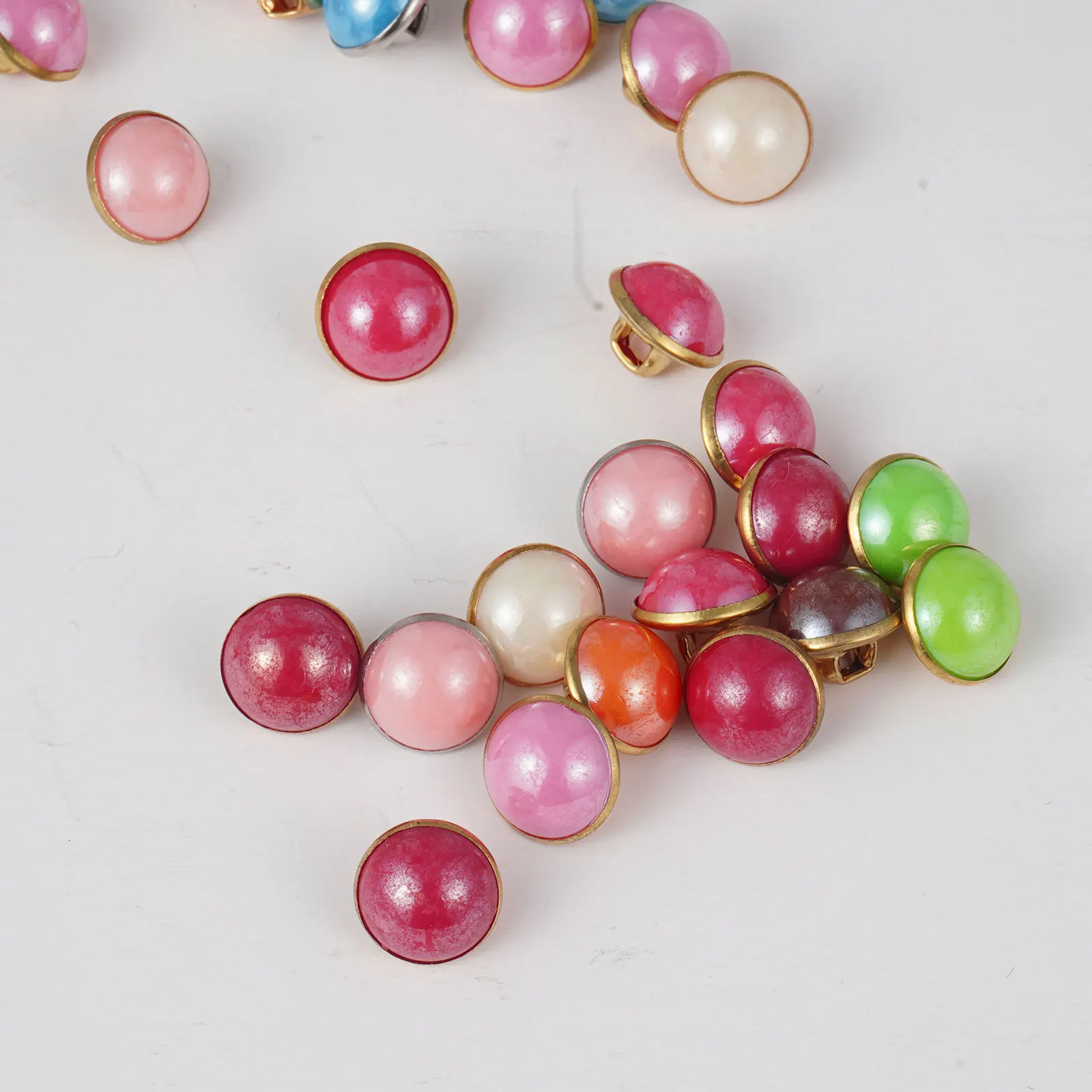 30 круглый искусственный жемчуг пуговицы декоративное покрытие швейная Botones для