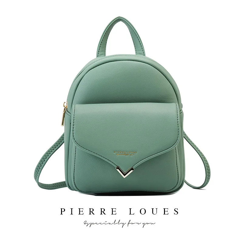 

Plecak Damski Large Capacity Female Backpack Pure Color Soft Leather Women Purse Multifunction Ladies Pocket mochilas para mujer