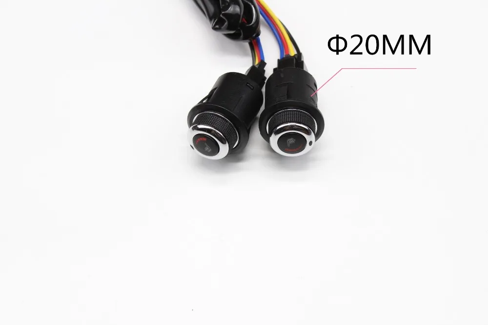 12v с подогревом из углеродного волокна для автомобилей Suv нагреватель колодки+ 6 положениями переключателя Поворотный переключатель кнопки сиденья подогреватель поддержка