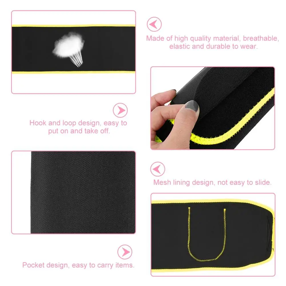 Пояс триммер для снижения веса и пота спортивный безопасный аксессуар