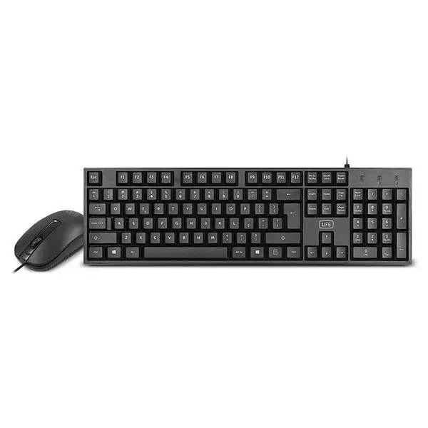 Клавиатура и оптическая мышь 1LIFE 1 ifekbcorekite USB Black|Клавиатуры| |