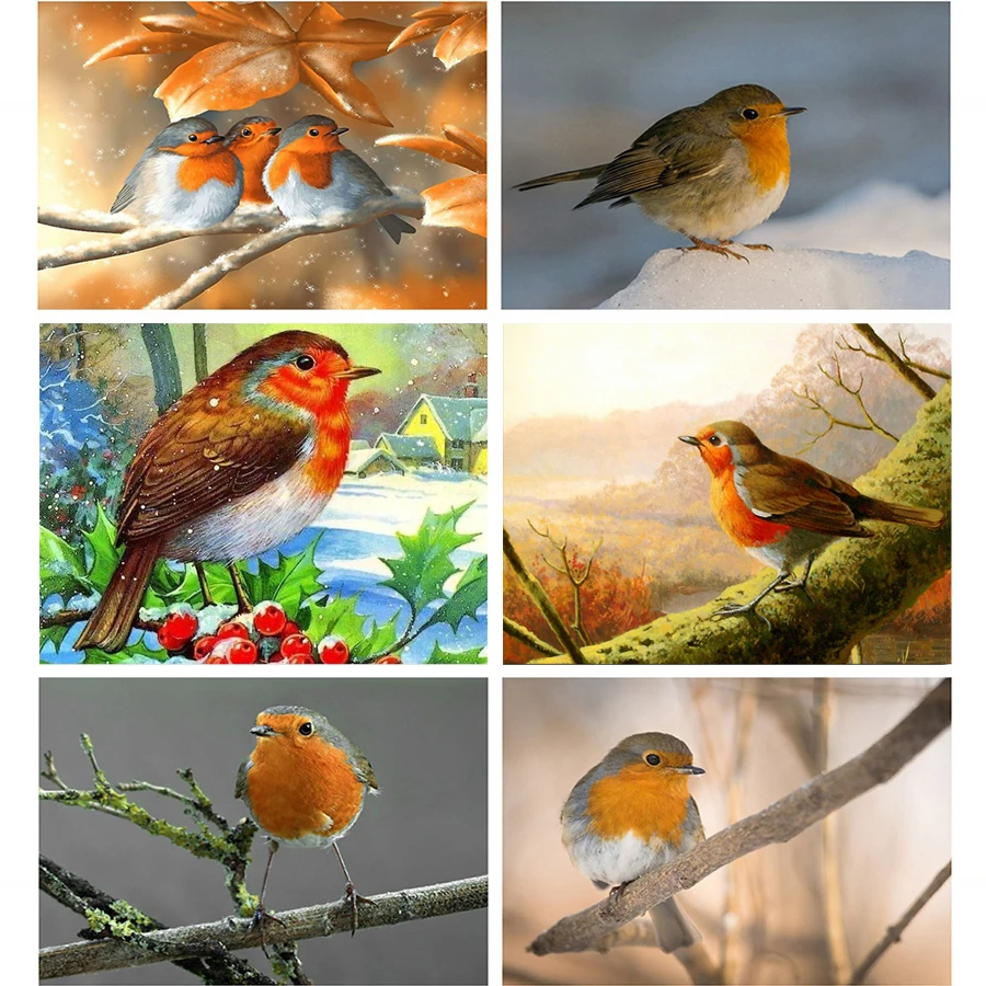 5D алмазная живопись сделай сам птица полная квадратная Алмазная вышивка милая