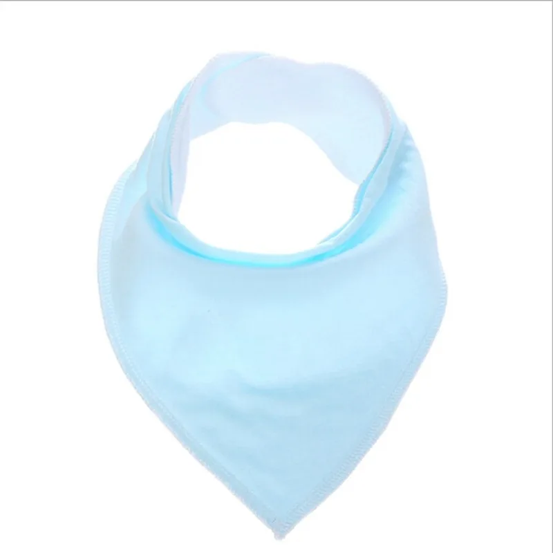 Sky Blue Слюнявчик, полотенце для малышей, Слюнявчики и антикапельные веревки, супер абсорбент, хлопковая бандана для младенцев, слюнявчик, шарф для кормления новорожденных - Цвет: Sky Blue
