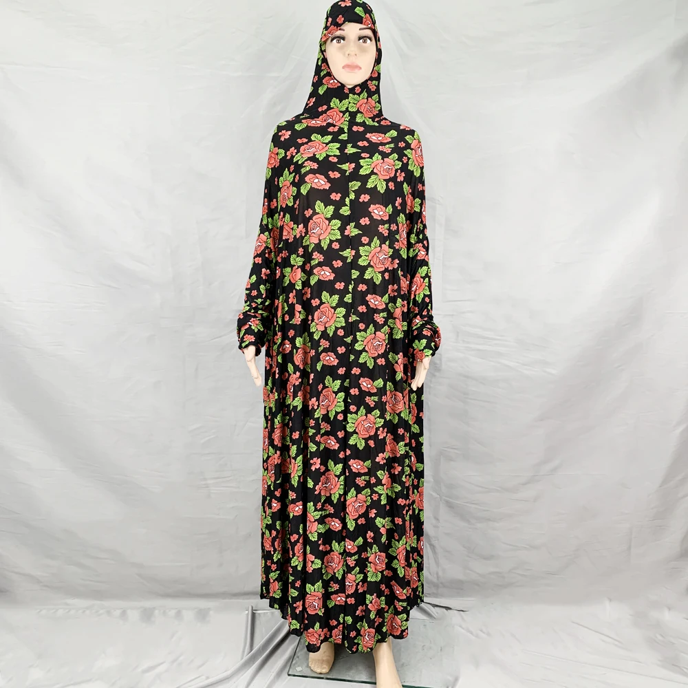 

Long Dress Women Print Muslim Mid East Dubai Turkey Marocain Ramadan Eid Robe Abayas Caftan Vestidos Largos Hijab Femme Musulman