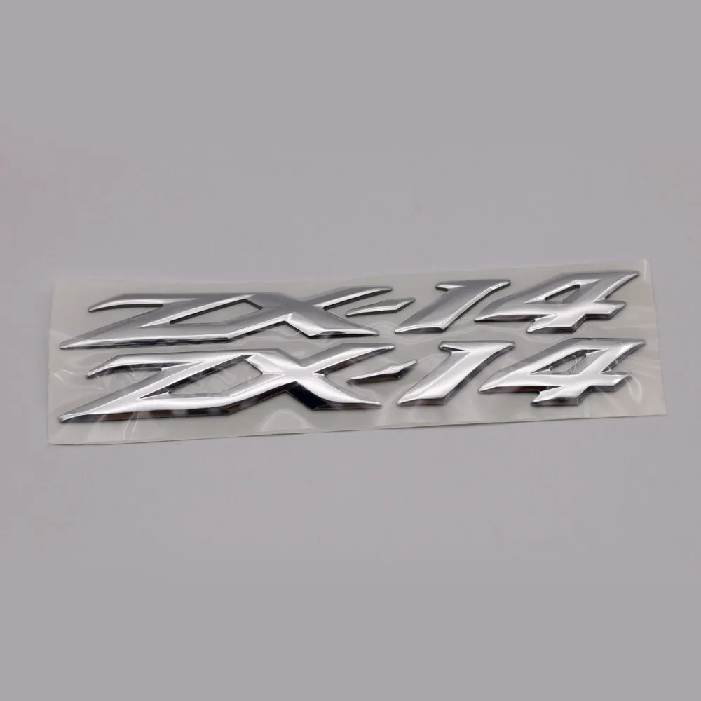 

1Pcs Chrome Motorcycle Raised Sticker 3D 16x2cm Decals Emblem for Kawasaki ZX-14R ZX14R All Years Free Shipping