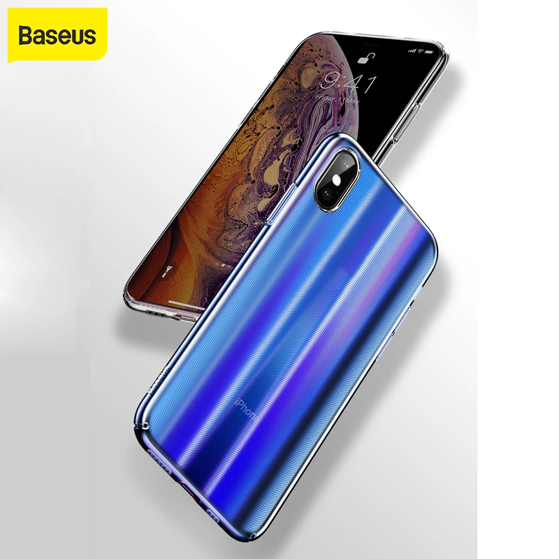Baseus Full Protection Case for iPhone XR XS Max Ultra Thin Shockproof Cover For Colorful Cases Luxury |