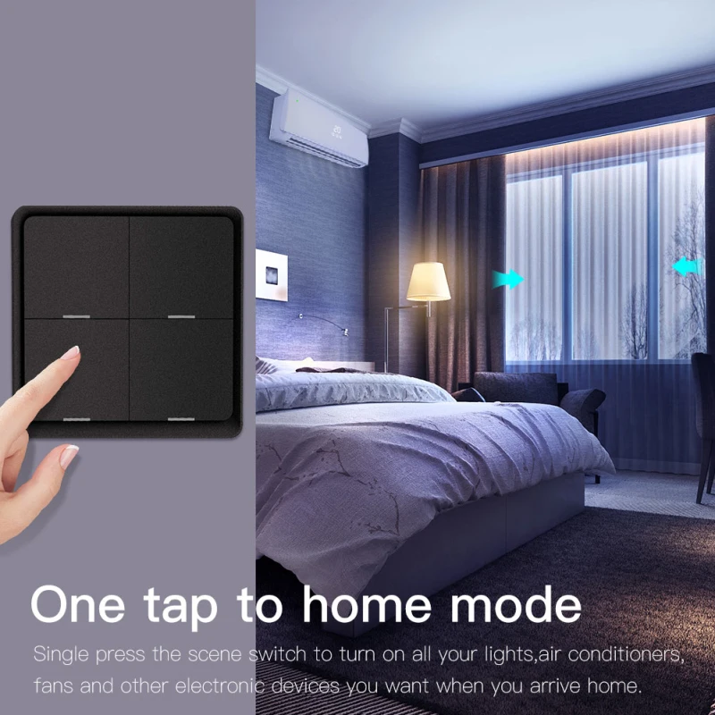Tuya Smart ZigBee Switch 4 Gang Scenario Scene Support Zigbee Home Assistant Automation For Life | Обустройство дома