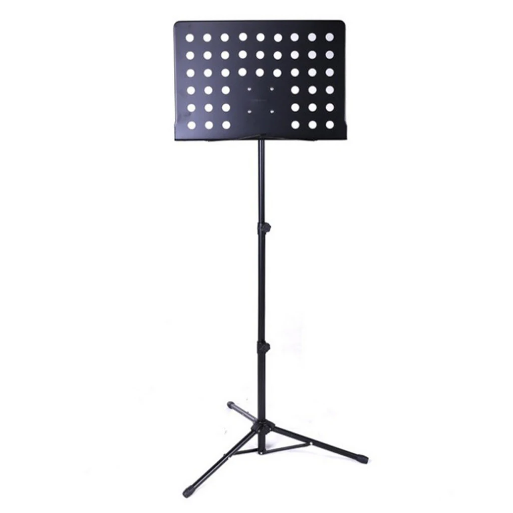 

Professional Music Stand, Adjustable Height Folding Sheet Music Stand with Black Carry Bag