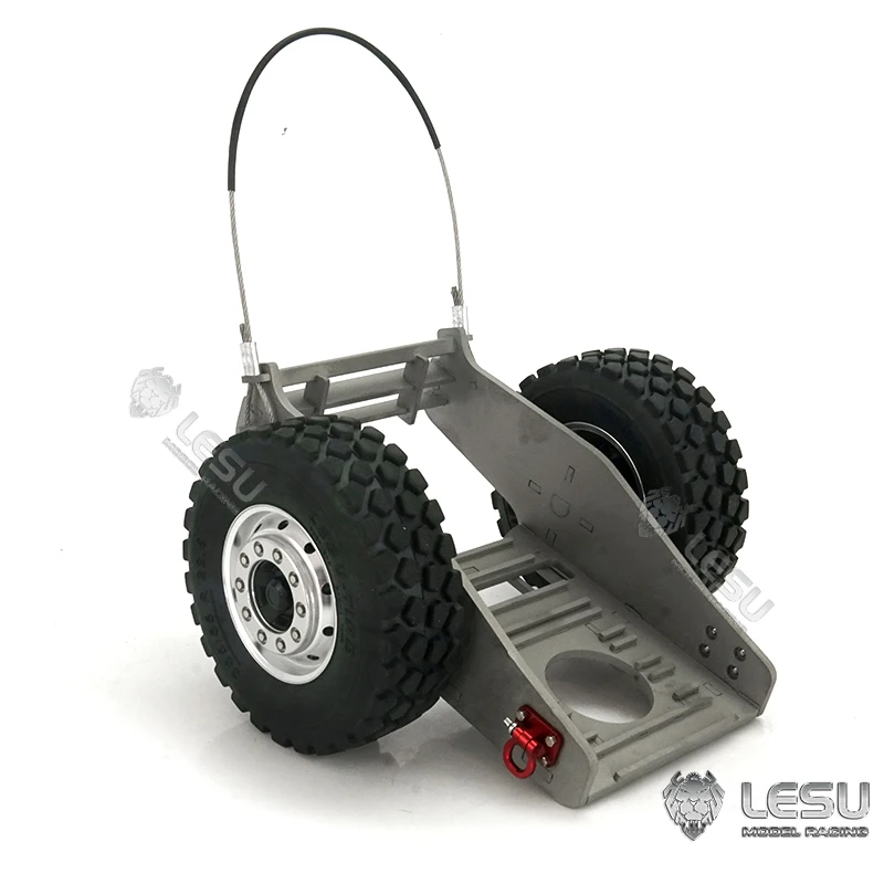 Металлические треки для прицепа буксировочные колеса 1/14 LESU Komatsu AC360 RC