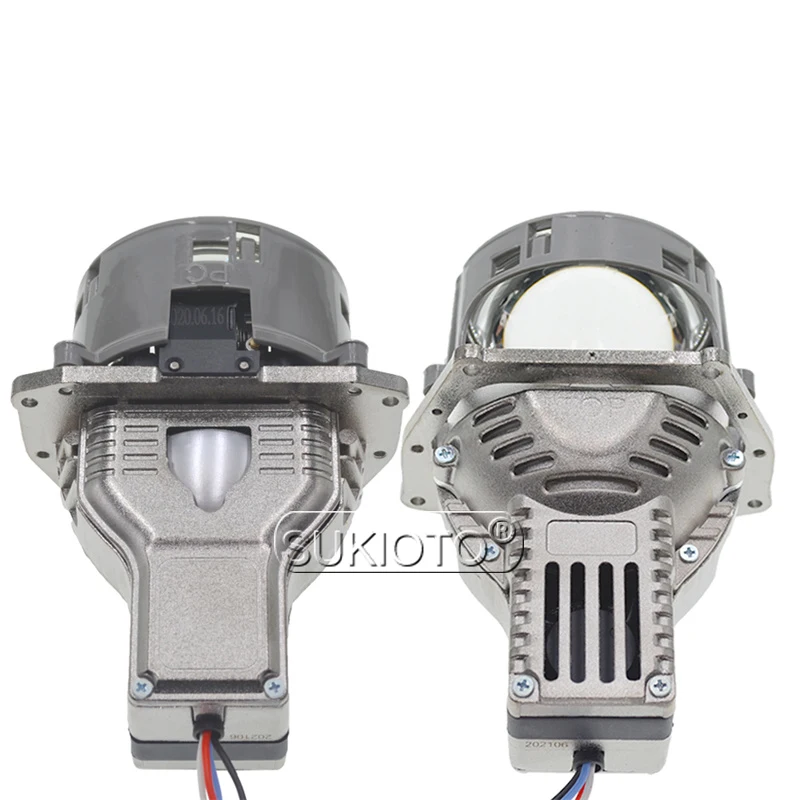 SUKIOTO 1 Set New 3.0 Inch Bi-LED Projector Lens 70W White Auto LED Headlamp For H4 H1 H7 H11 9005 9006 Bulbs | Автомобили и