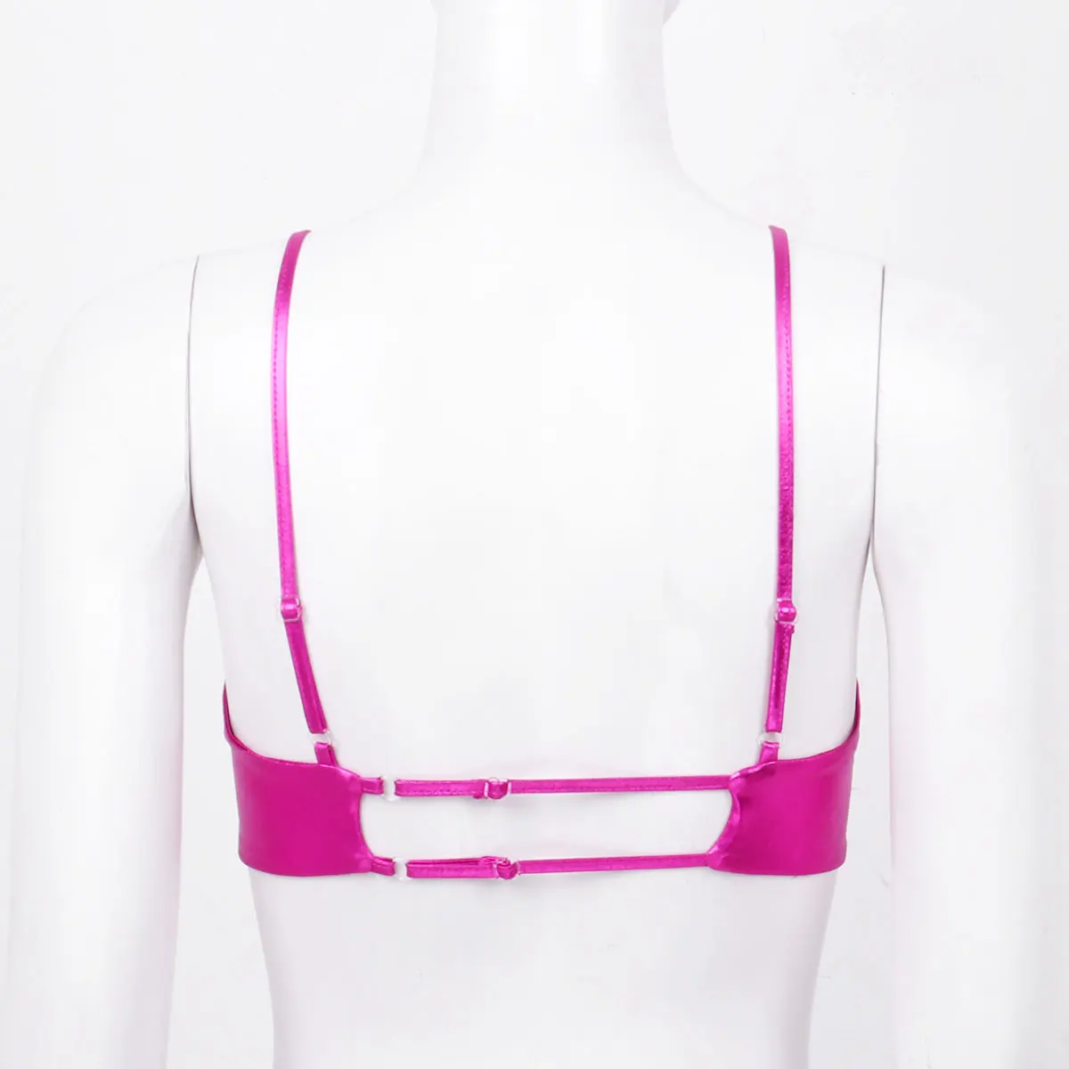 Женский женский мокрый Клубная одежда сексуальные костюмы бюстгальтер топы