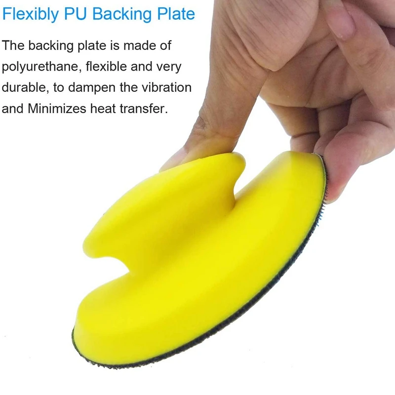 2 упаковки 5 дюймовых ручных шлифовальных блоков круглые и в форме мыши для