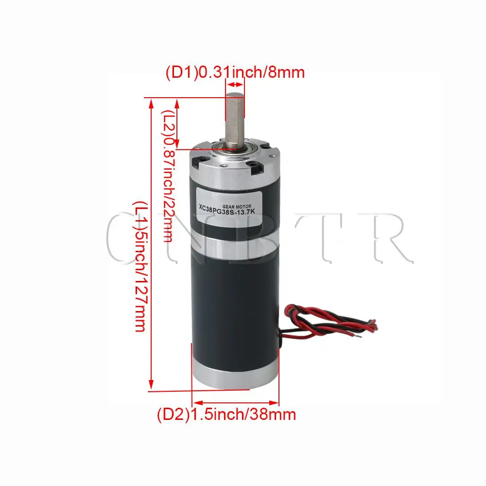 180 об/мин DC12V планетарный редуктор коробка передач мотор XC38PG38S для DIY проекта