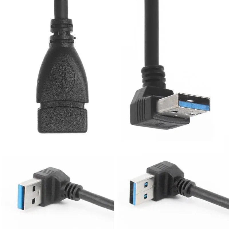 2 шт. Usb 3 0 угол 90 градусов удлинитель адаптер Папа-мама шнур данных вверх и вниз |