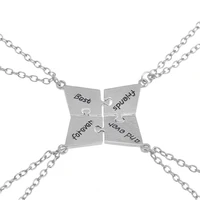 2021 best friend forever amd evry zinc alloy metal bff necklace the best gift to friends female chain necklaces fashion jewelry