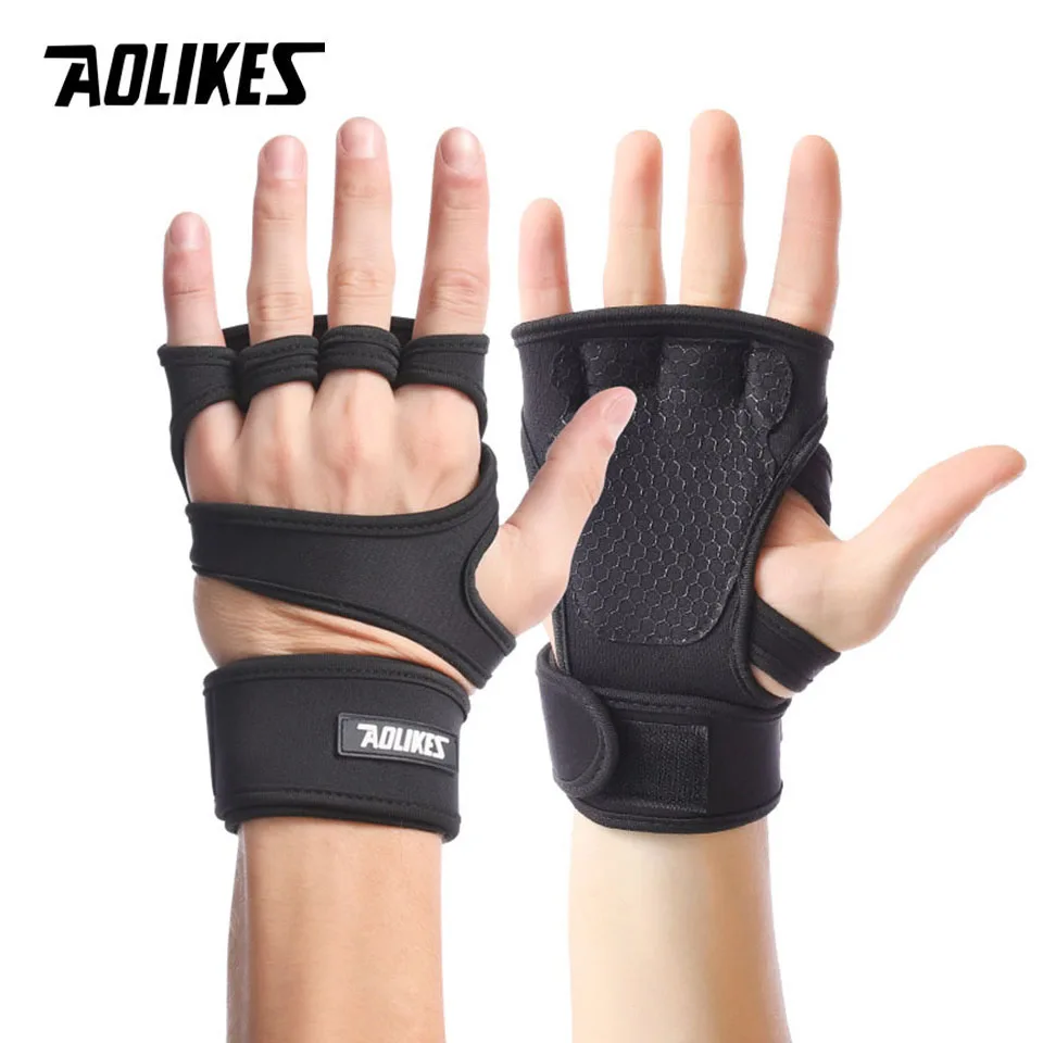 

Перчатки AOLIKES для тяжелой атлетики, Нескользящие, 1 пара