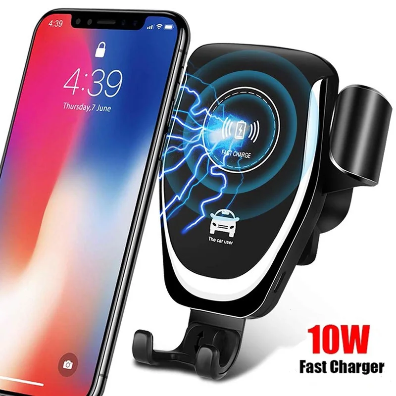 Беспроводное автомобильное зарядное устройство для Samsung S10 S9 S8 Note 8 9 10 X XS