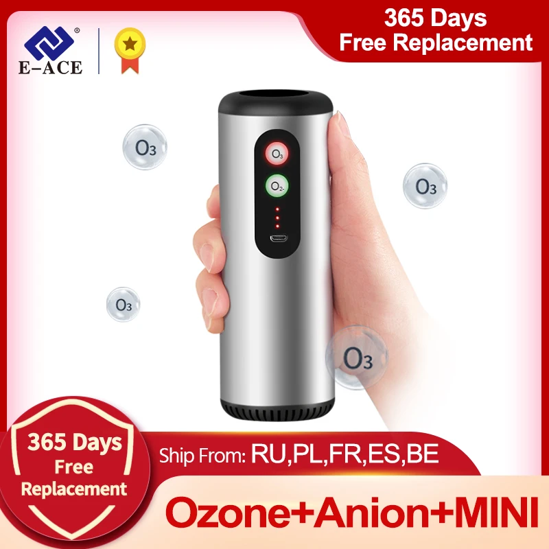 E ACE M03 автомобильный очиститель воздуха Анионный генератор озона с HEPA фильтром