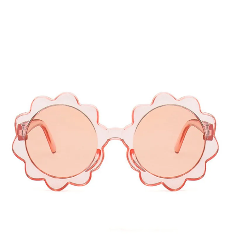 

Sunglasses for Kids Girl Petal Children's Cute Round Frame Sunglasses Sun Flower Lion Head Pattern Polycarbonate UV400 2021 New