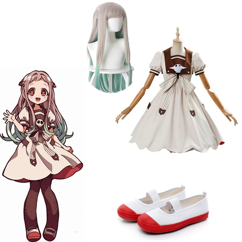 

Anime Toilet Bound Hanako Kun Cosplay Costume Nene Yashiro Cosplay Uniform Wig Shoes Dress Suit Women Girls Halloween Costumes