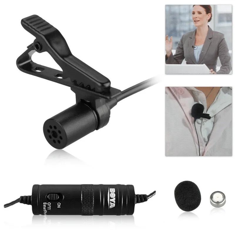 BOYA BY-M1 3,5 мм-Профессиональный петличный микрофон Lavalier-смартфон и DSLR
