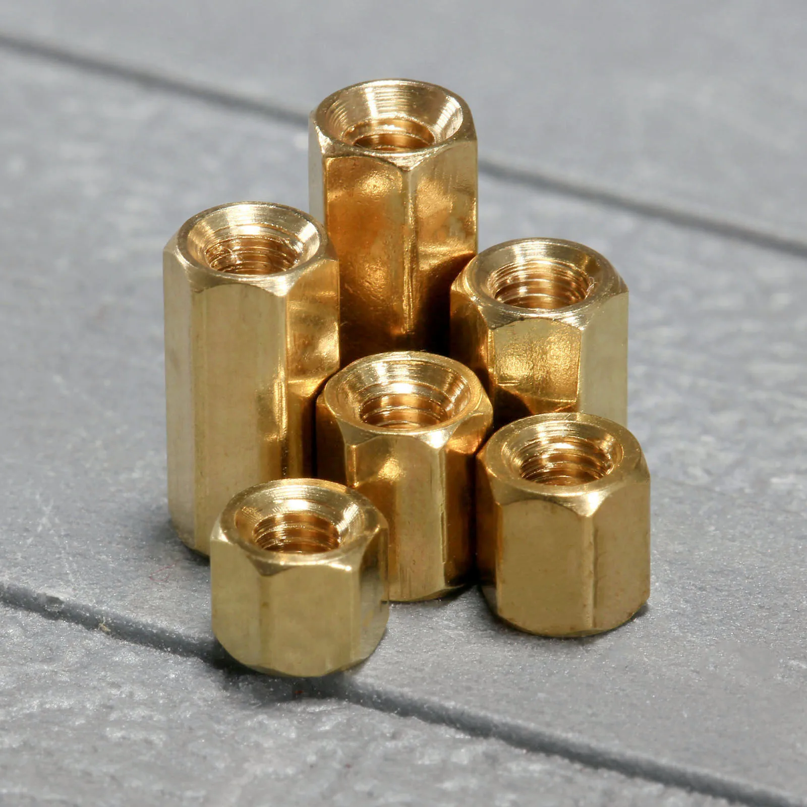 Латунная Шестигранная гайка M3 50 шт./лот печатная плата промежуточные гайки болты