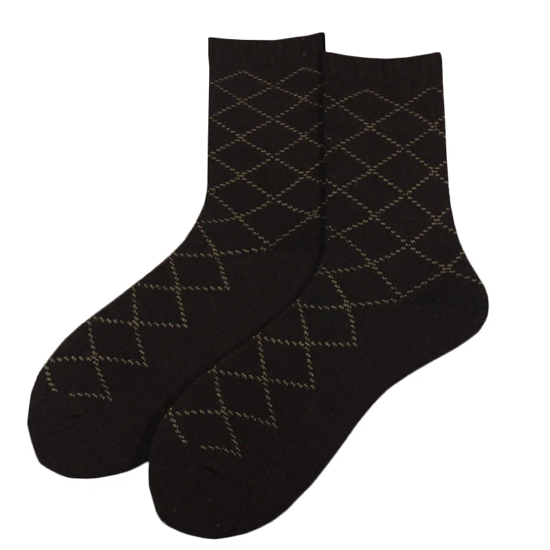 Мужские модельные деловые носки оригинальный дизайн геометрические узоры