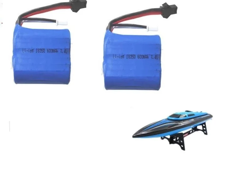 

YUKALA H100 Высокоскоростной RC лодка 7,4 V 600mAh литий-ионный аккумулятор 2 шт./лот Бесплатная доставка